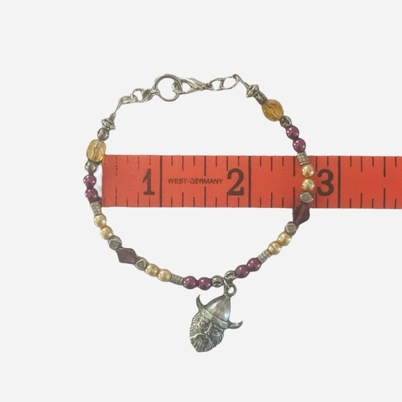 Vikings MN Purple Beaded NFL Bracelet Minnesota Football - Picture 5 of 5